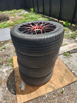 Tire with rims