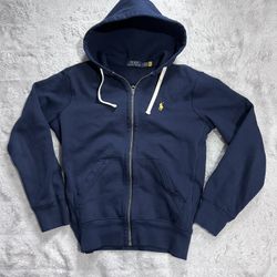 Polo Ralph Lauren Navy Blue Zip Up Hoodie