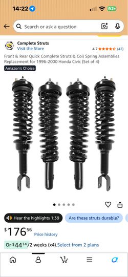 Complete Struts & Coil Spring