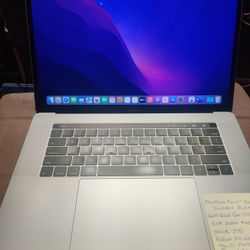 MacBook Pro 2016 15" Touch Bar Retina Intel Core i7-6th , 16gb Ram, 500gb SSD, Radeon Pro 460 4GB Graphics , macOS Monterey, Microsoft Offic