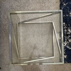 Modern Glass Coffee Table Stainless Steel