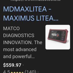 ("ON  SALE ")   MATCO TOOLS   DIAGNOSTICS  MAXLITEA !!