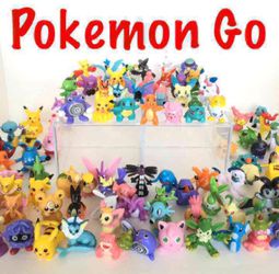 24 pcs Pokemon Go mini figures toy cake toppers cupcake toppers party Favor birthday gift