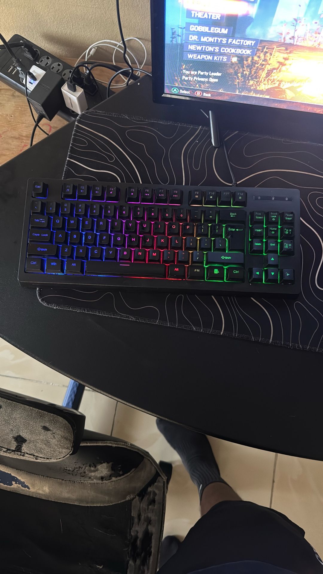 Black Gaming Keyboard 100% 