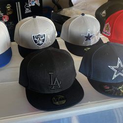 LA, Cowboys, Angels Hats 7 1/2