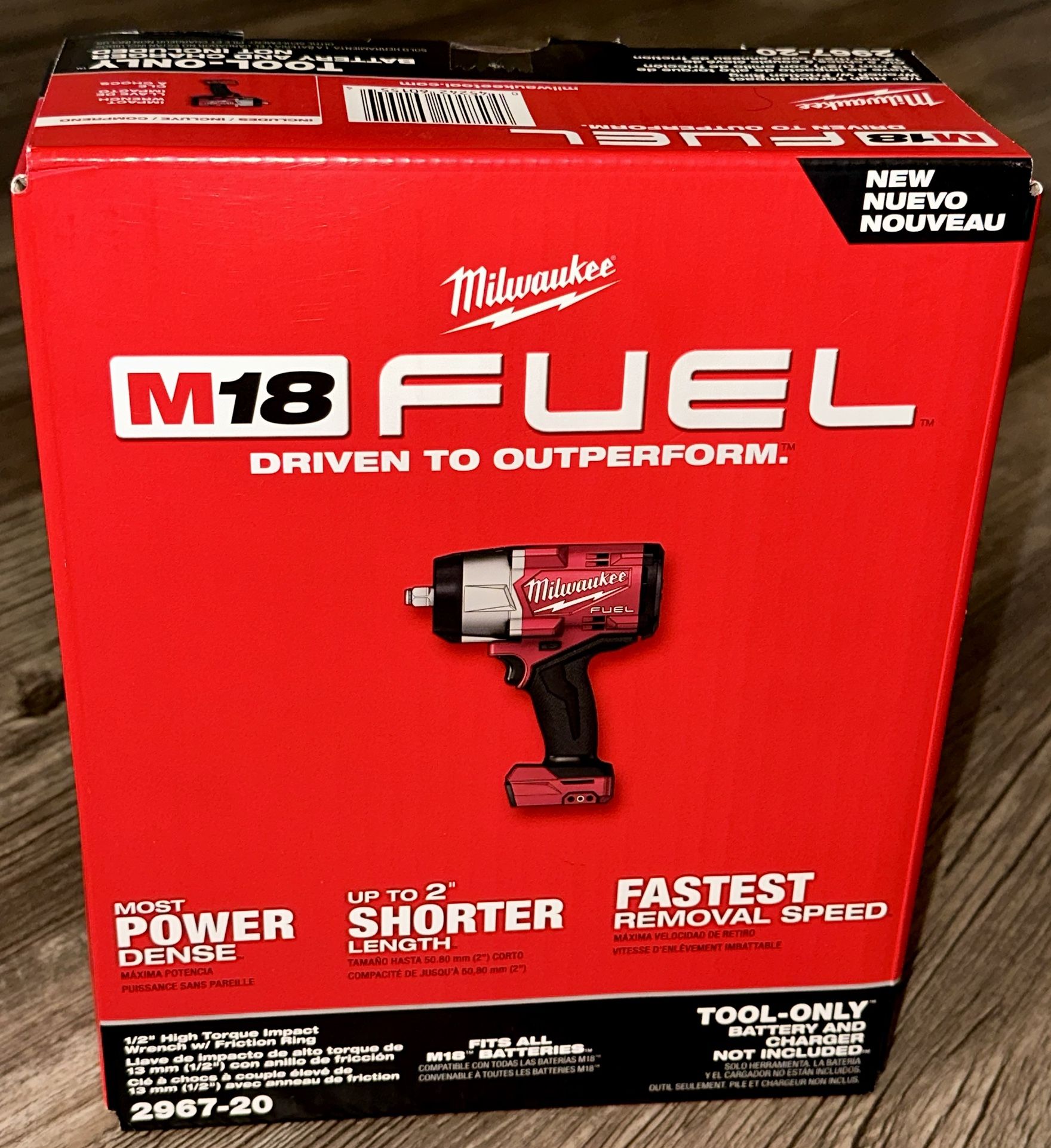 Milwaukee M18 FUEL 18V  Brushless Cordless 1/2 in. Impact Wrench with Friction Ring (Tool-Only)