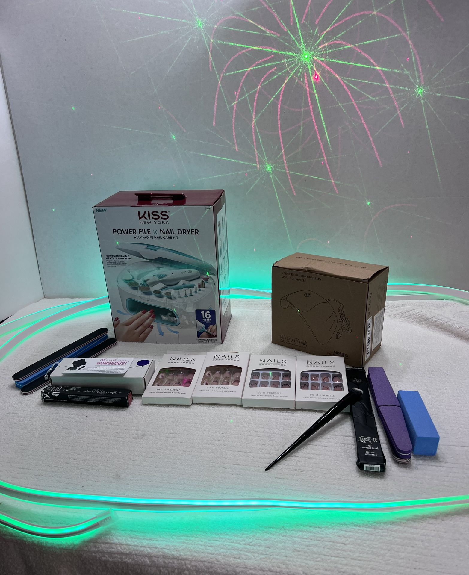 Kiss Power File & Nail Dryer With Additional Accessories 