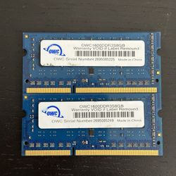 OWC 16GB Kit 2x8GB DDR3L 1600MHz 1600DDR3S8GB Laptop PC MacBook Pro iMac MacMini