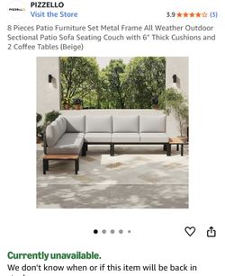 8 Pieces Patio Furniture Shape 