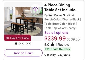 Dining table