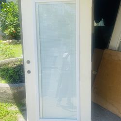 Exterior Impact Door With Built In Blind 36x78.5