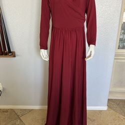 Women Long Sleeves Maxi Dress Size XL