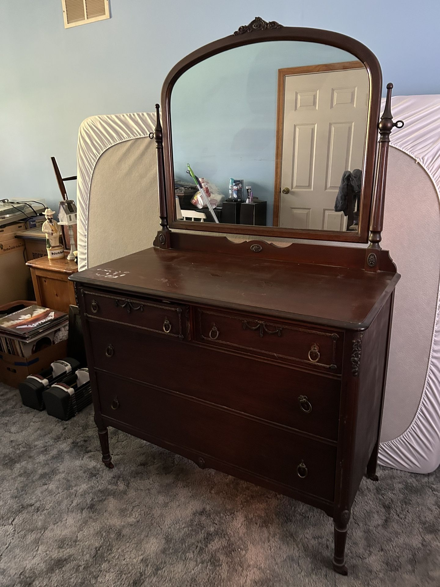 Antique Dresser W/ Removable Mirror