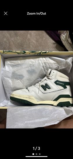 New Balance 650 High-Top Sneakers White Green