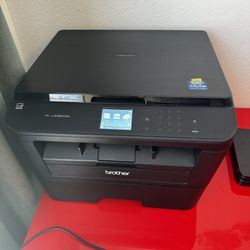 Brother HL-L2380DW Wireless Black/White Laser Printer with Color Scanner and 2 Cartridges