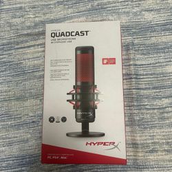 Quad cast HyperX USB Microphone For PC , PS4, PS5 And Mac 