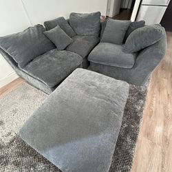 Boneless Couch With Ottoman 