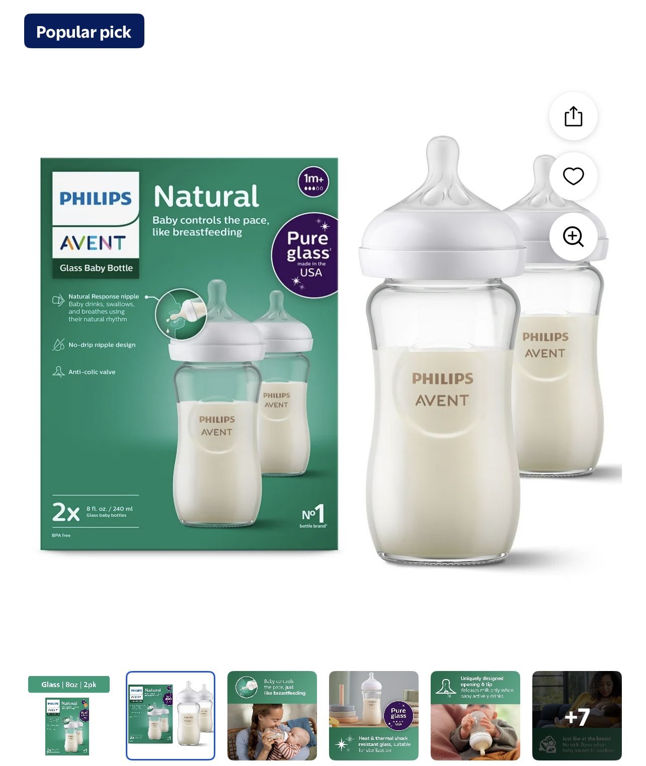 Phillip Avent Glass Bottles