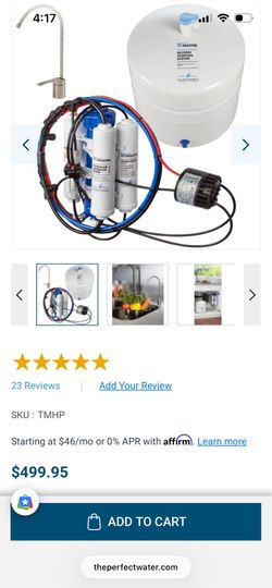 Home Master TMHP HydroPerfection Under Sink Reverse Osmosis System