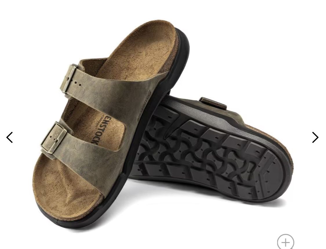 Birkenstock Crosstown Men Oiled Leather - Faded Khaki Size 42