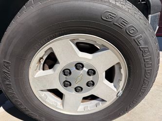 Chevy 17-Inch Wheel with Yokohama Geolandar Tire