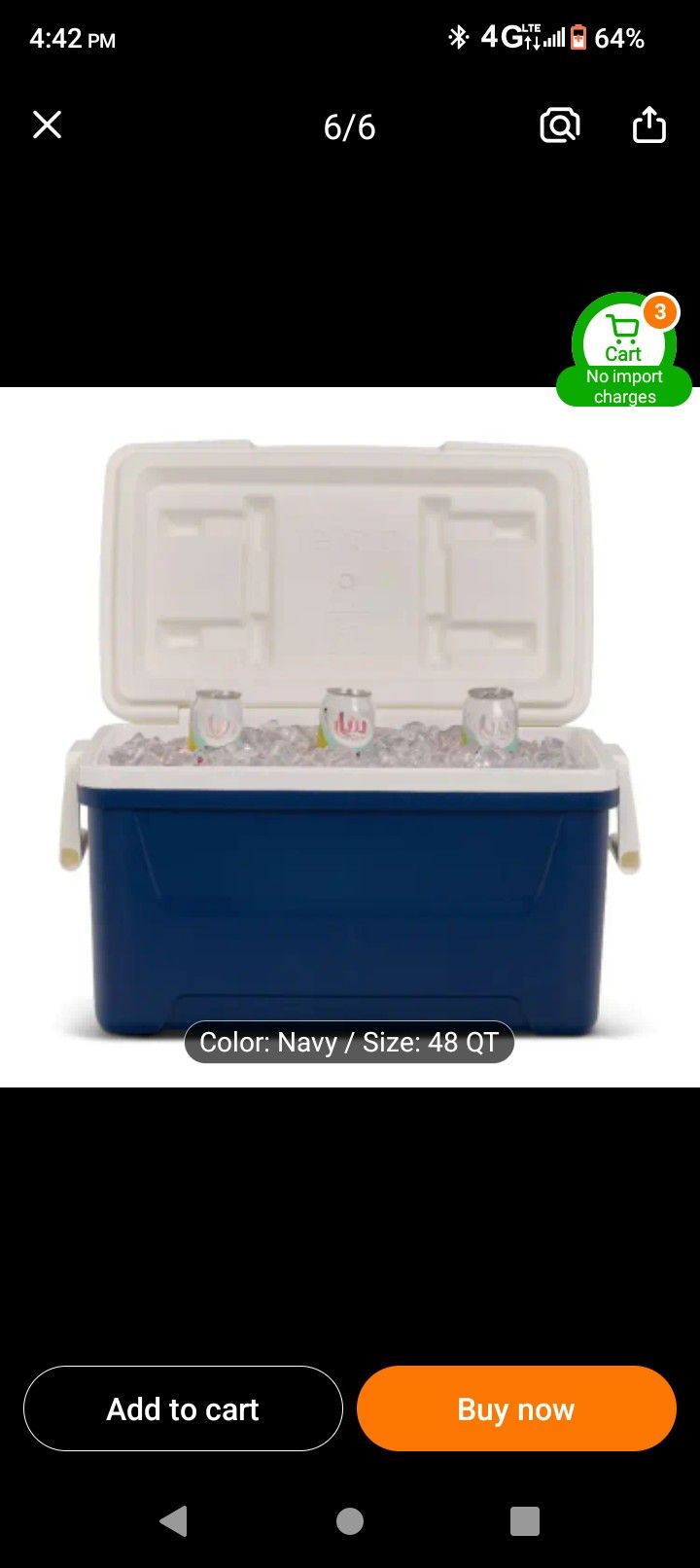 48 Qt Laguna cooler
