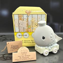 Enesco 1991 Precious Moments B-day Train #10 May Your Birthday Be Mammoth 521825