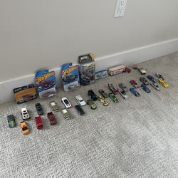 Lot Of Used And New Die Cast Cars