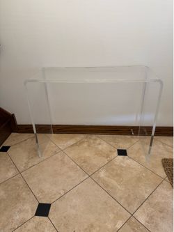 Acrylic console table