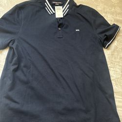Navy Blue Michael Kors Men’s Shirt Size M