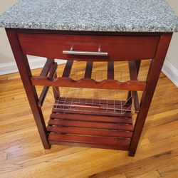 Kitchen Island With Wine Rack