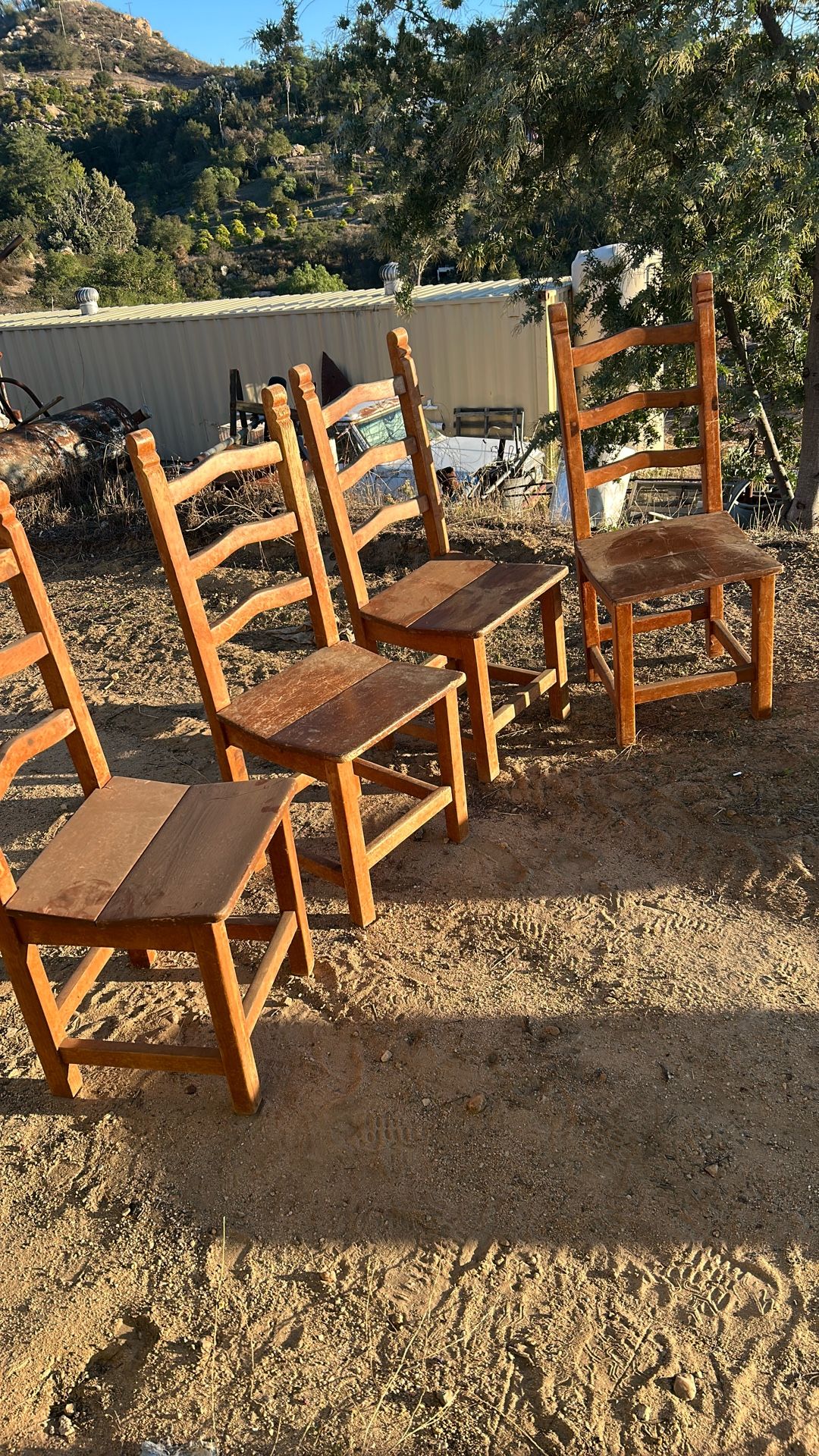 4 Wooden  Chairs