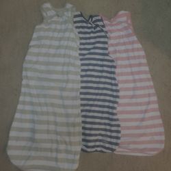 Three Ecolino Organic Cotton Sleep Sacks