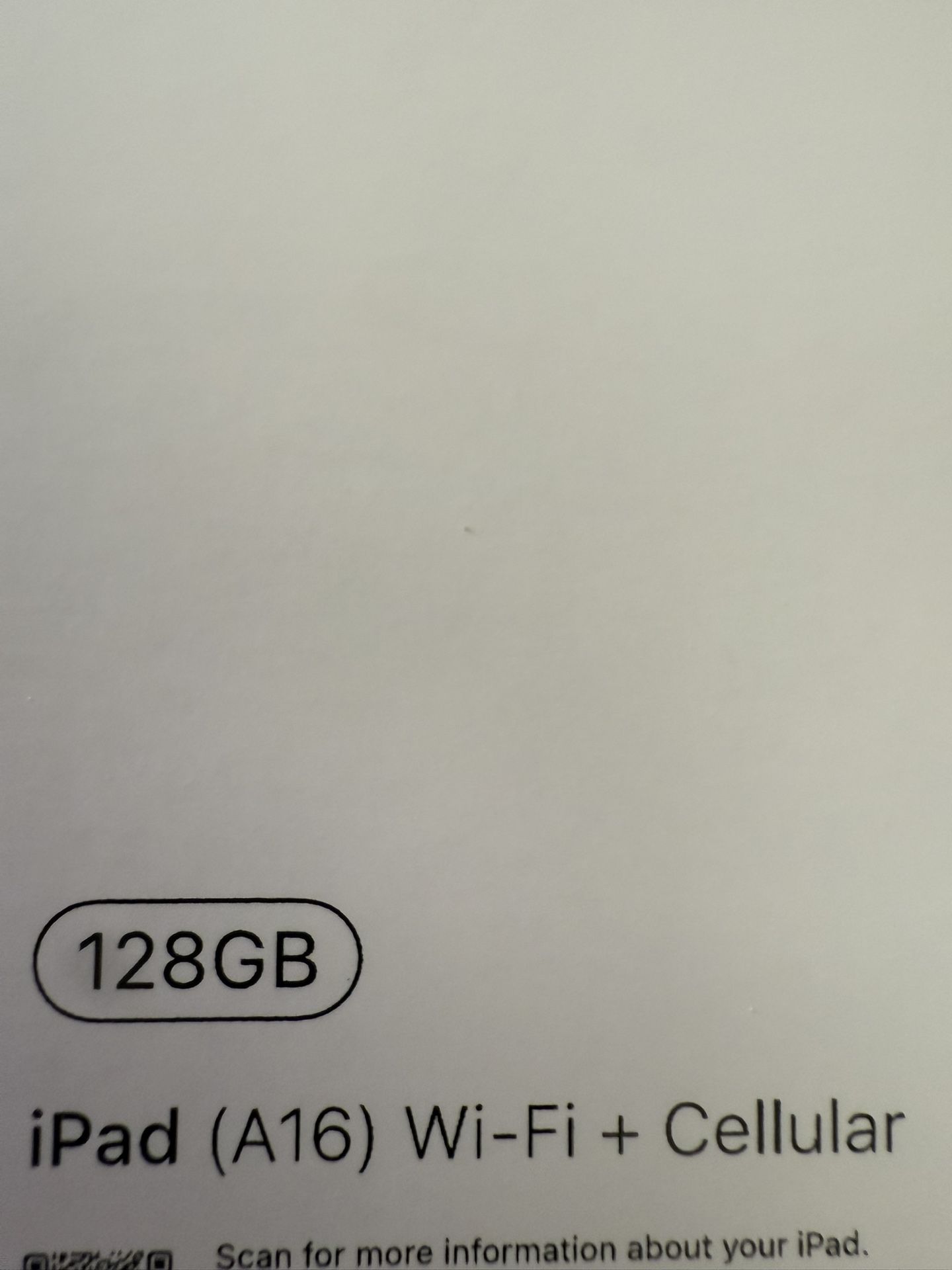 iPad A16 11 Inch Cellular. 290 Sealed