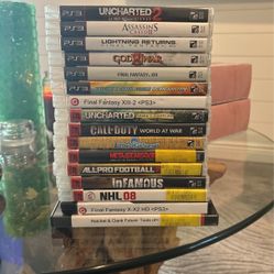 16 PS3 games . All in the Original Cases  With The Manuels. 