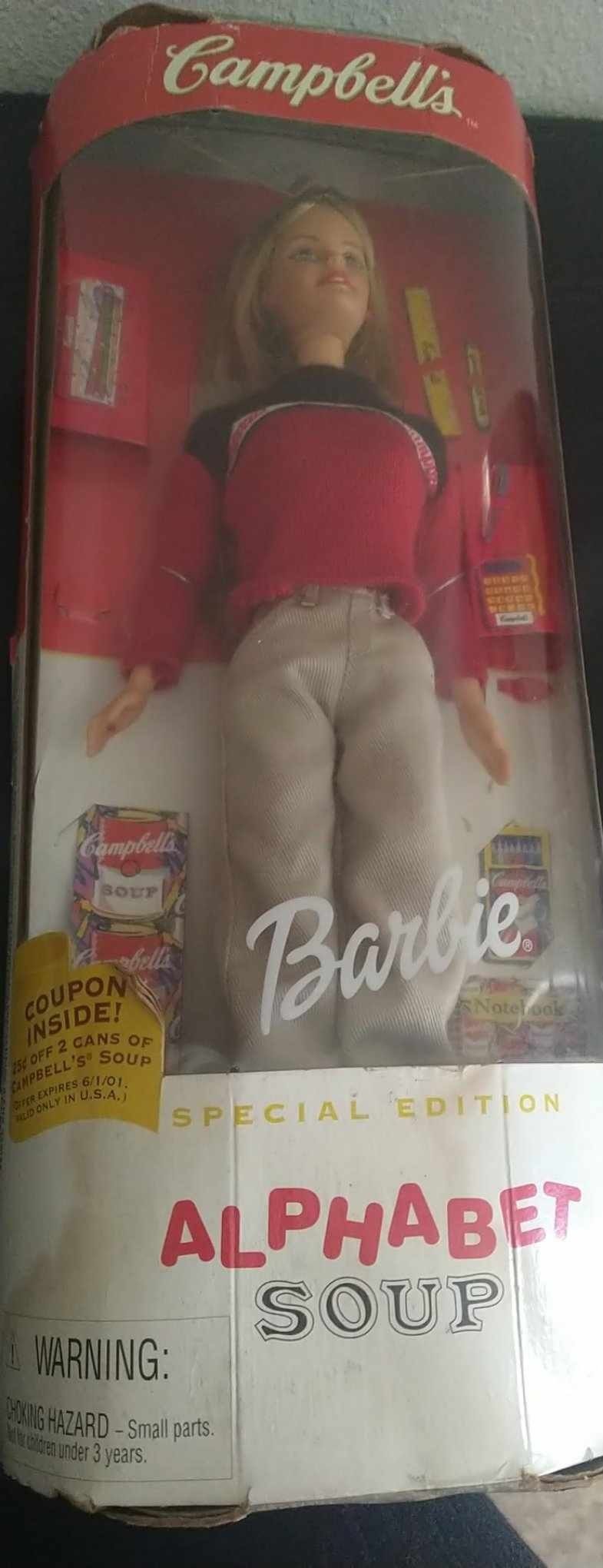 Alphabet Soup Campbell's Barbie 1999