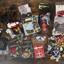 Large Lot of Iron-On Patches and Mini Iron $20 for All xox