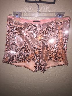 Pink sequence shorts