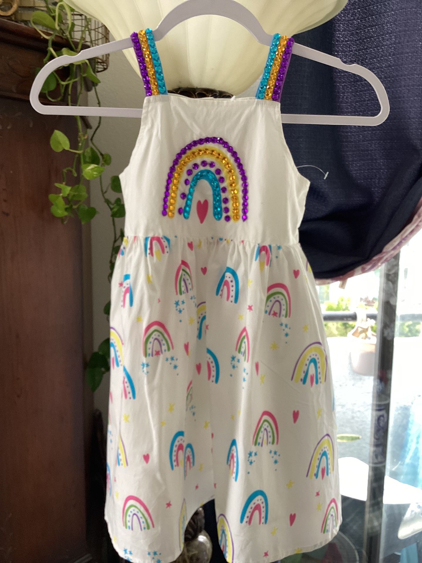 Lola And The Boys Crystal Rainbow sundress Size 6