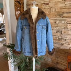 Women’s Denim & Co. Faux Fur Jacket Size Small 
