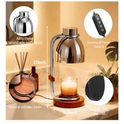 Candle Warmer Lamp with Timer,Dimmable Electric Candle Warmers,Elegant Home Decor Warming Heater As Birthday Gifts for Women Mom Jar Candle Lovers,Fri