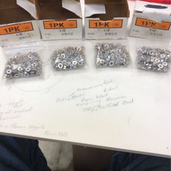 4 Boxes Of 4/40 Hex Machine Screw Nuts SS