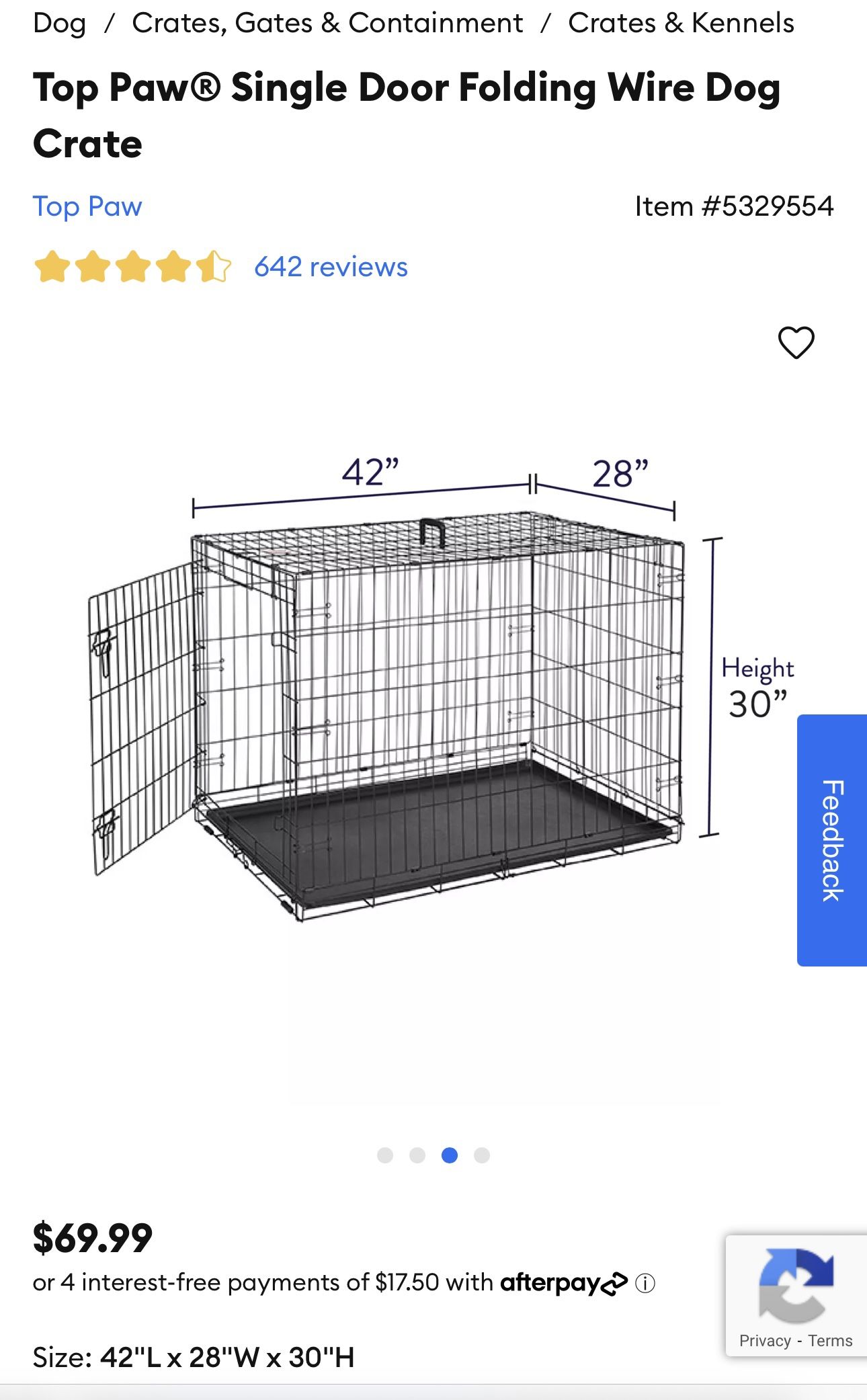 48 Inch Folding Dog Crate