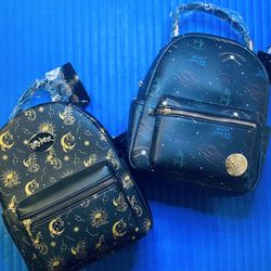 Her Universe (similar to Loungefly) Harry Potter “Classes” Mini Backpack and Harry Potter “Magical Creatures” Mini Backpack - Both NWTs  