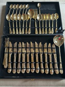 W.M Rogers & Son Gold plated flatware