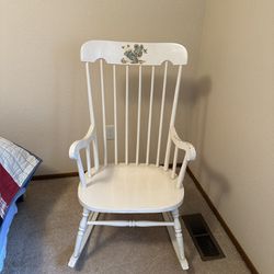 Adorable wooden rocking chair