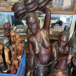 Wooden Africa Statue