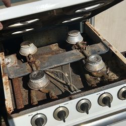 Antique vintage, mini propane stove