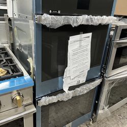 New Stainless Steel GE 27” Wide Double Oven