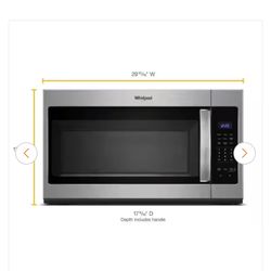 1.7 cu. ft. Over the Range Microwave in Stainless Steel with Electronic Touch Controls